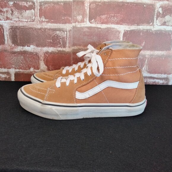 Vans Shoes Womens Size 6.5 Orange Classic Off The Wall High Tops SK8-HI Platform - Picture 5 of 7